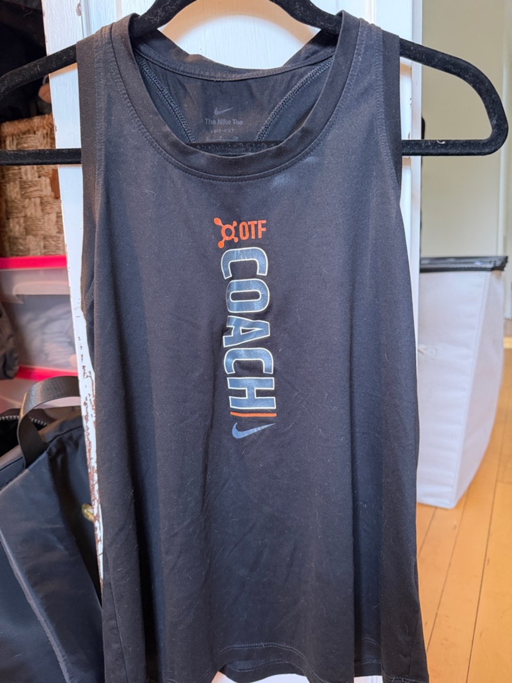 Nike Orangetheory Coach Black Tank Top
